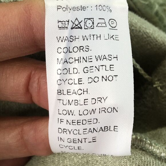 MOTF Faux Sherpa Crop Jacket Green Size Large - Picture 11 of 12